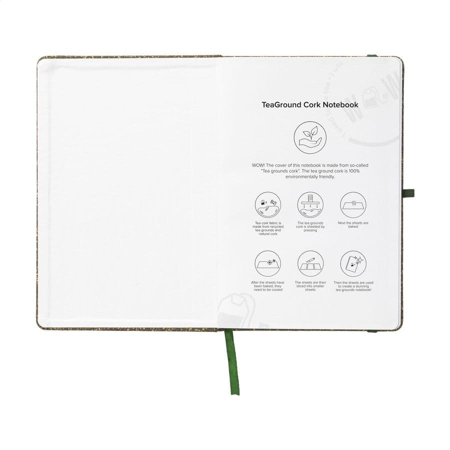 TeaGround Cork Paper Notebook A5