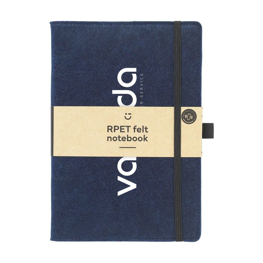 Felty GRS RPET Paper Notebook A5 Mörkblå