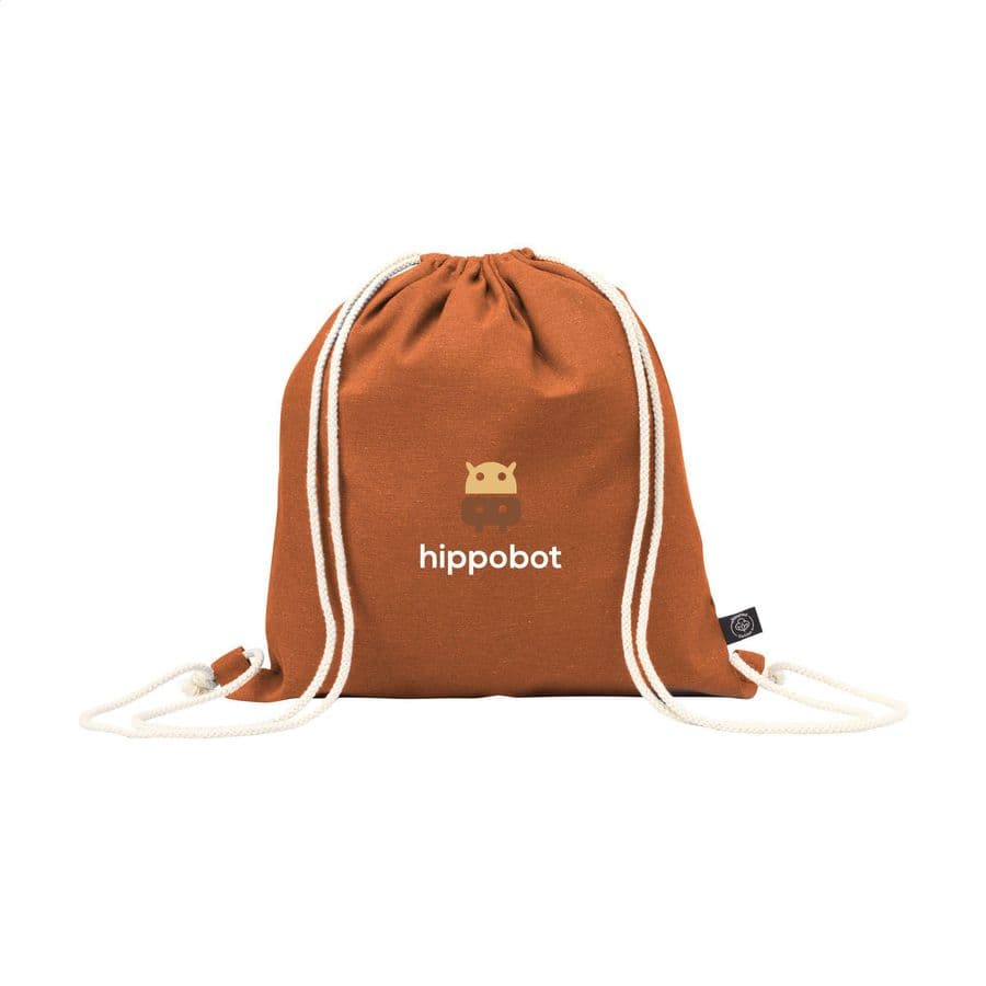 PromoColour GRS Recycled Cotton Backpack (150 g/m²) Orange