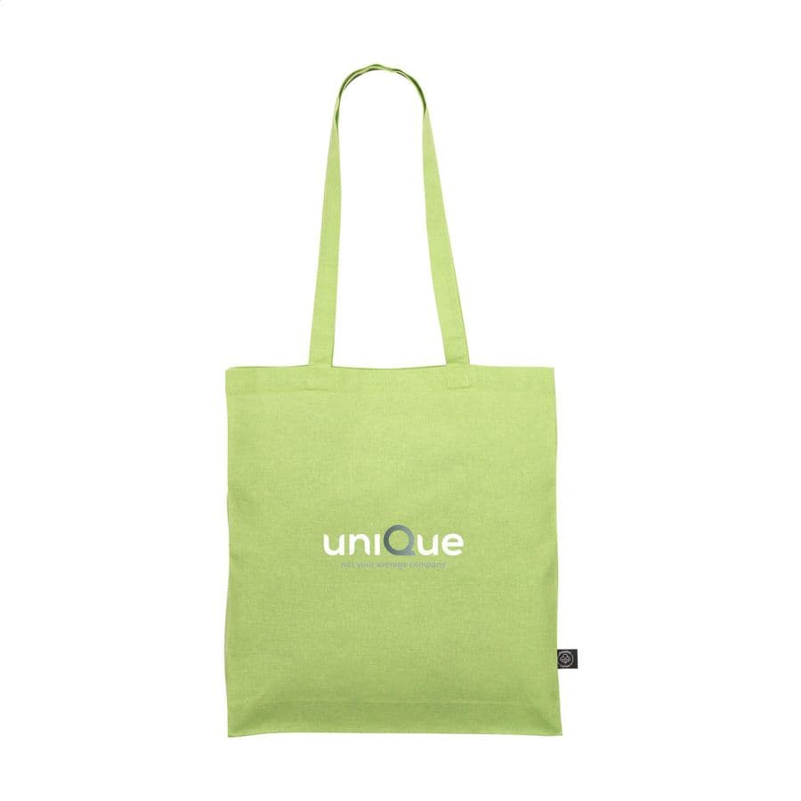 Colour Square Bag GRS Recycled Cotton (150 g/m²) Ljusgrön **