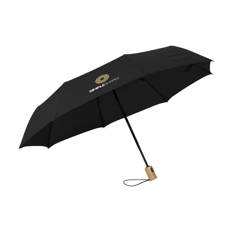 Michigan foldable RCS RPET umbrella 21 inch Svart