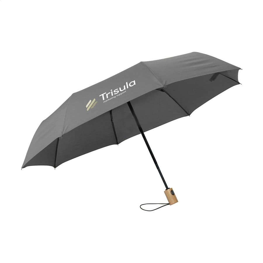 Michigan foldable RCS RPET umbrella 21 inch Grå