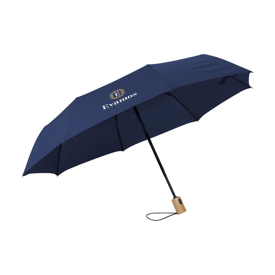 Michigan foldable RCS RPET umbrella 21 inch Mörkblå