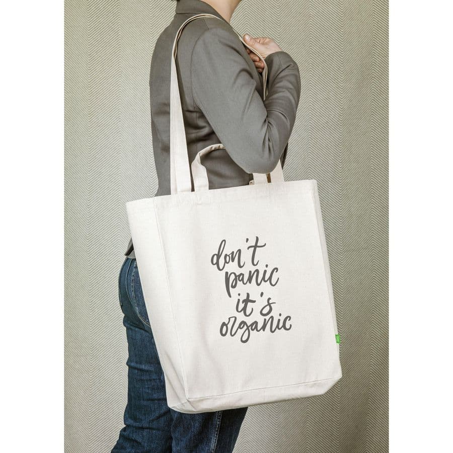 Organic Cotton Canvas Tote Bag Natural (280 g/m²)