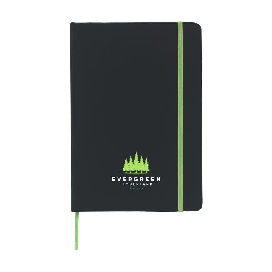 BlackNote Paper Notebook A5 Lime