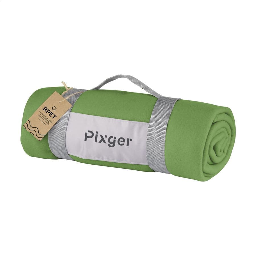 SuperSoft RPET (180 g/m²) fleece blanket Grön