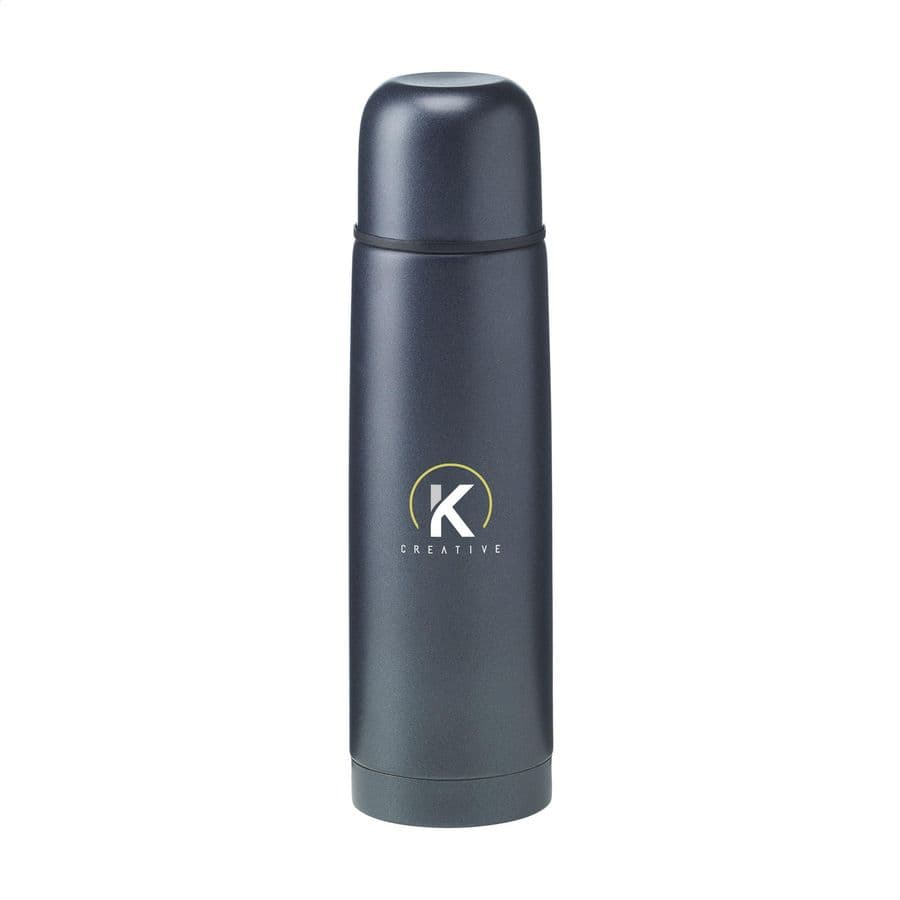 Frosted Bottle RCS Recycled Steel 500 ml thermo bottle Svart
