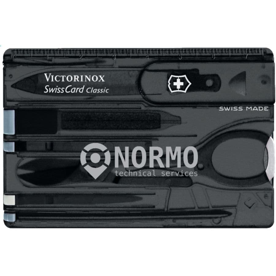Victorinox Swisscard Classic Multitool Transparent svart