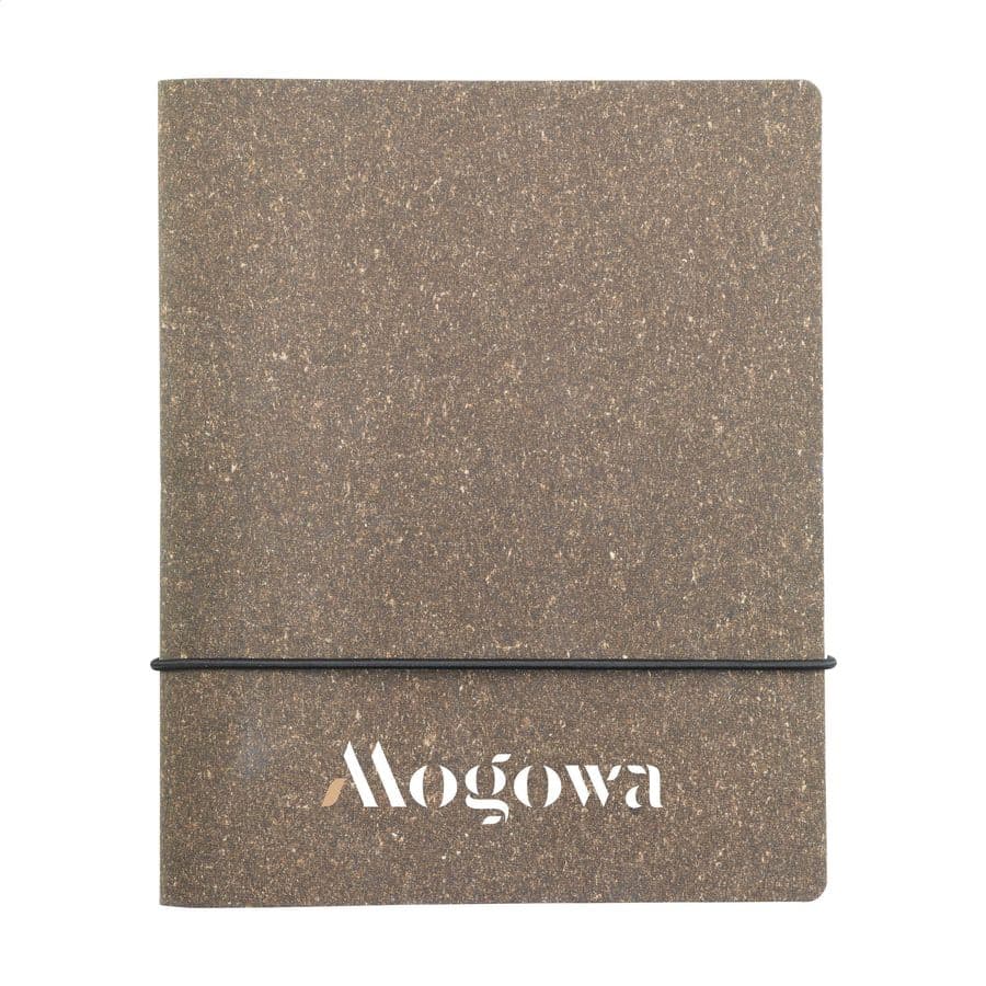 Recycled Leather Refillable Paper Notebook A5 Brun