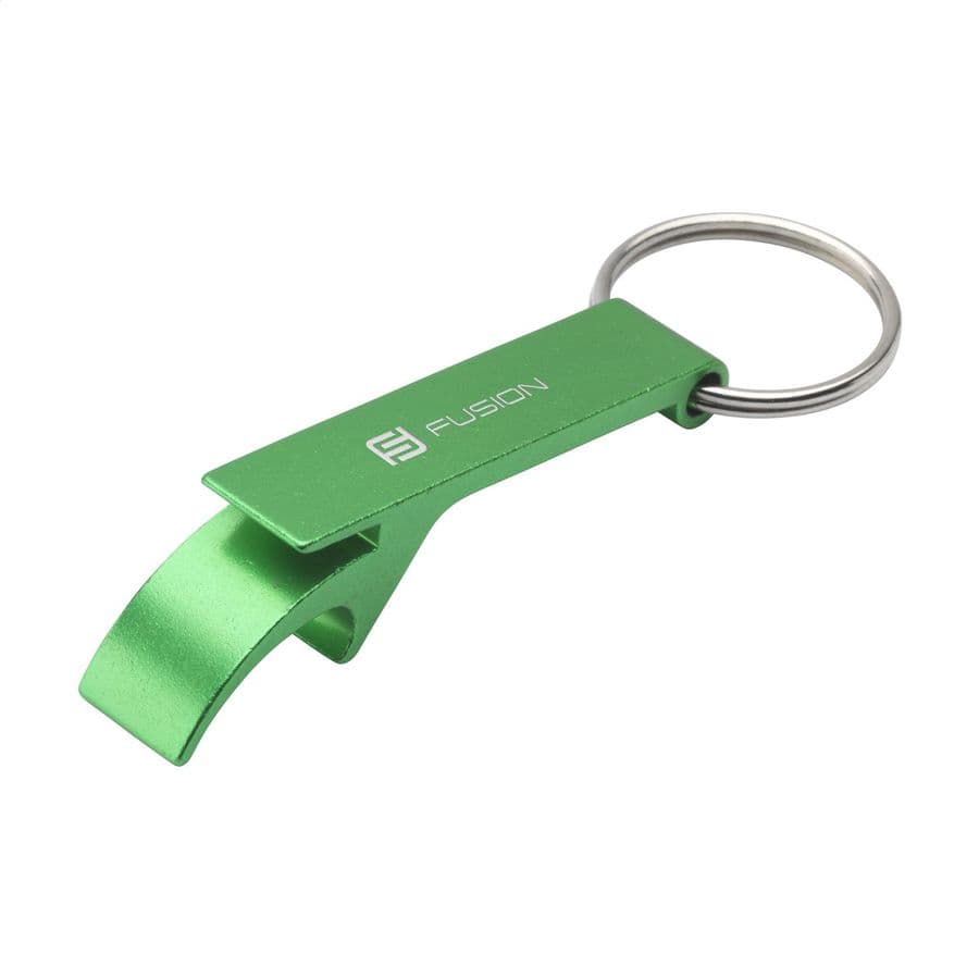 Opener GRS Recycled Aluminium keyring Grön