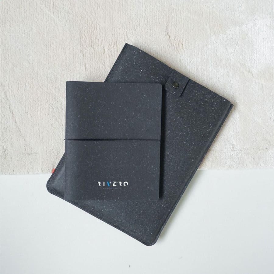 Recycled Leather Laptop Sleeve 14"