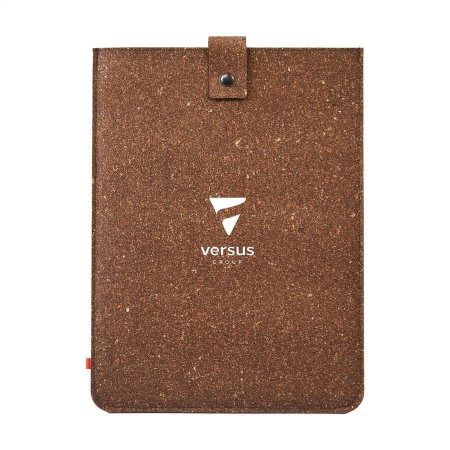 Recycled Leather Laptop Sleeve 16" Brun