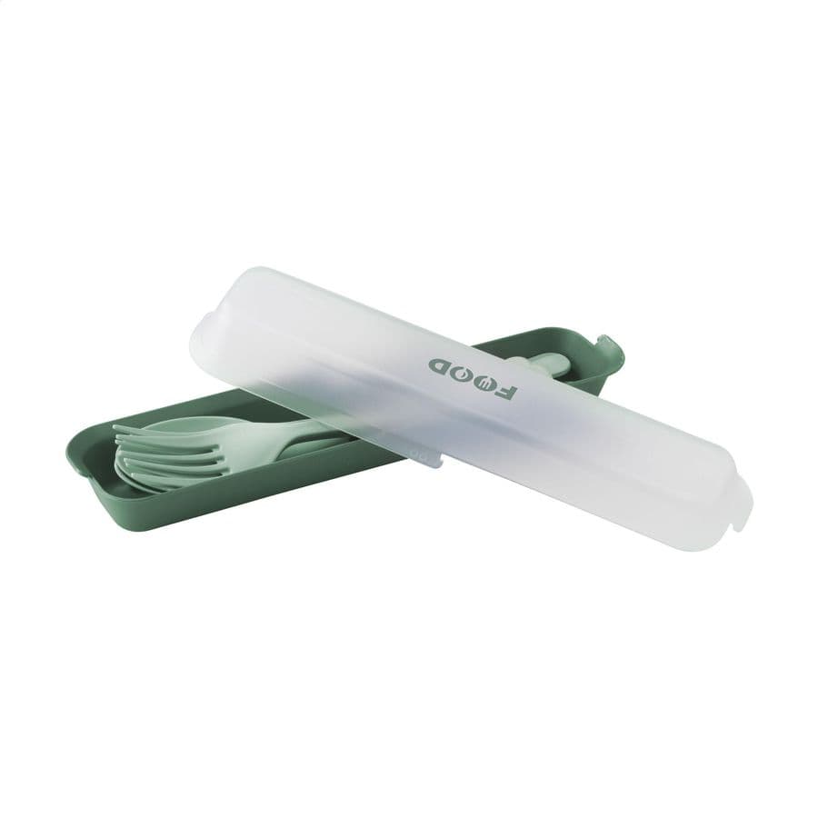 Circulware Outdoor 6-piece Cutlery Set Mörkgrön