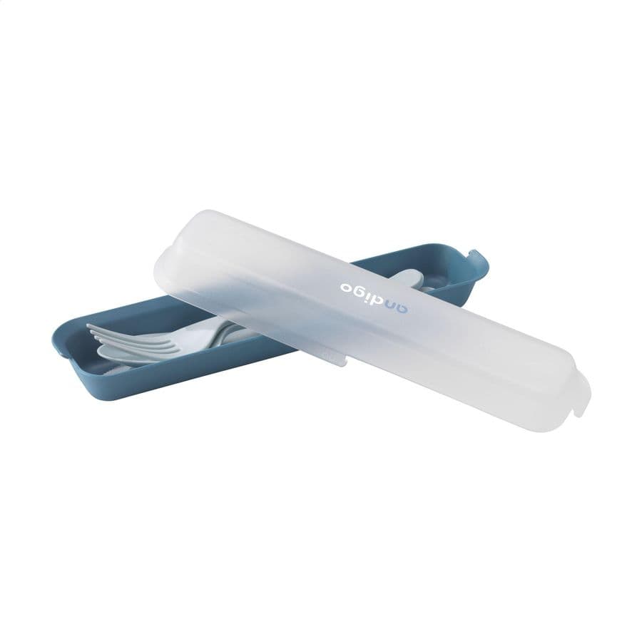 Circulware Outdoor 3-piece Cutlery Set Mörkblå