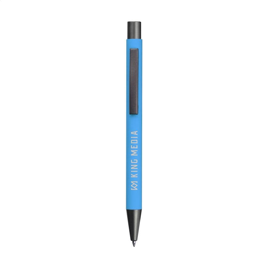 Brady Soft Touch Recycled Alu pens Ljusblå