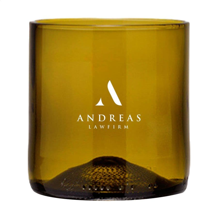 Rebottled® Short Tumbler 250 ml drinking glasses Olivgrön