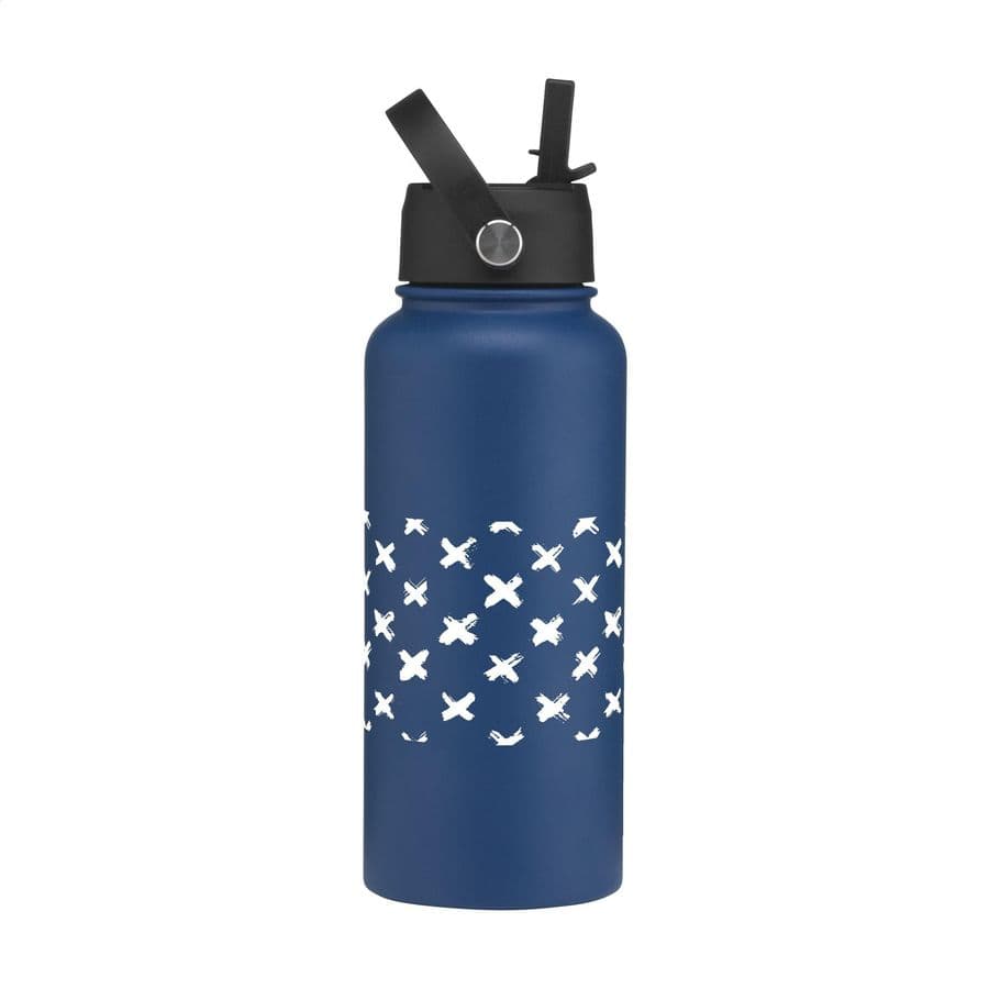 Eddy RCS Recycled Steel Bottle 900 ml thermo bottle Ocean blue