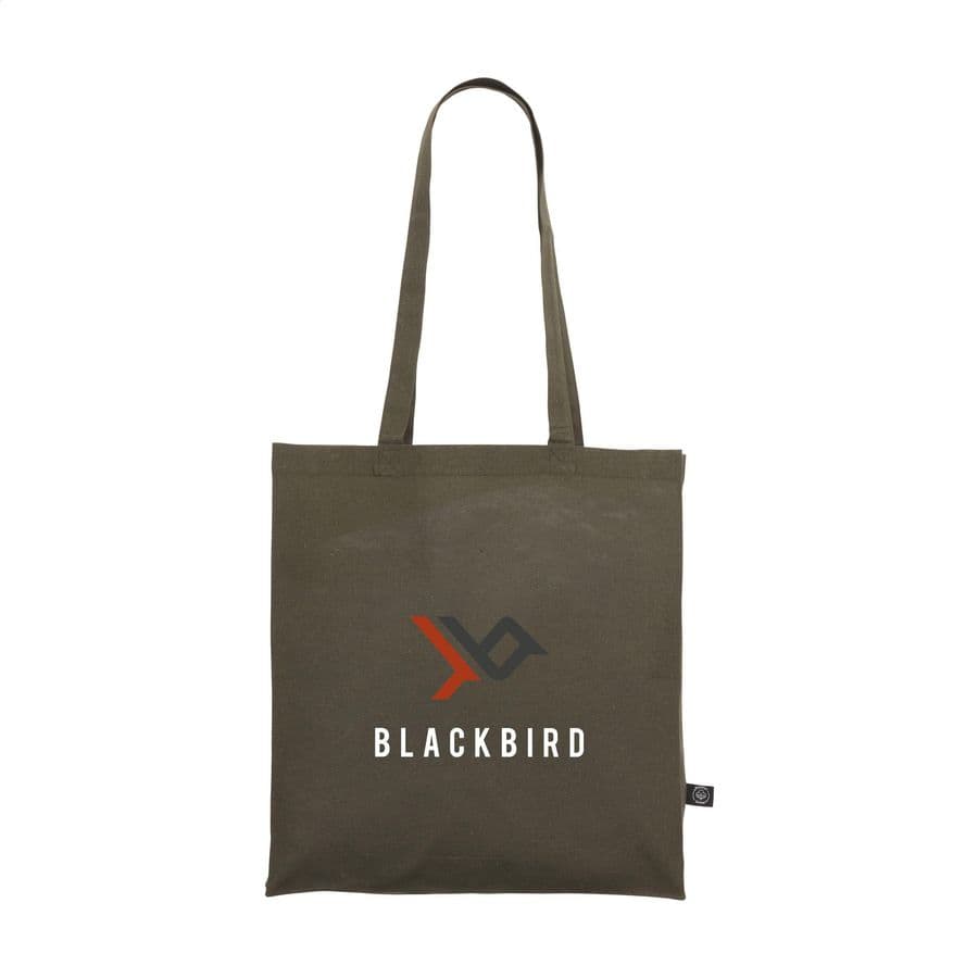 Colour Square Bag GRS Recycled Cotton (150 g/m²) Olivgrön