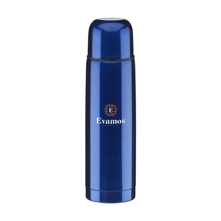 ThermoColour RCS Recycled Steel 500 ml thermo bottle Blå metallic