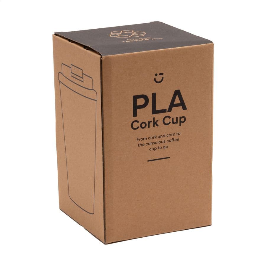 PLA Cork Cup 350 ml coffee cup