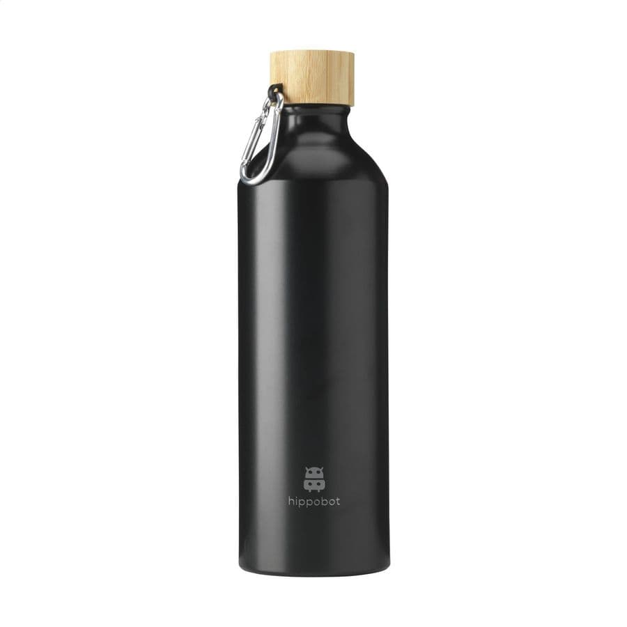 SteelBamboo RCS Recycled Steel 750 ml water bottle Svart
