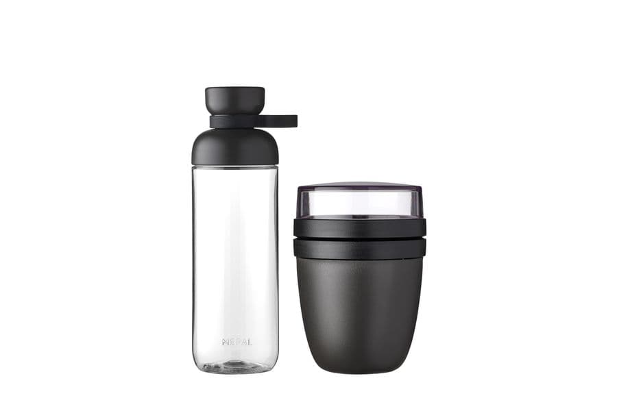 Mepal Lunchset - Lunchpot Vita & Water Bottle Vita Svart