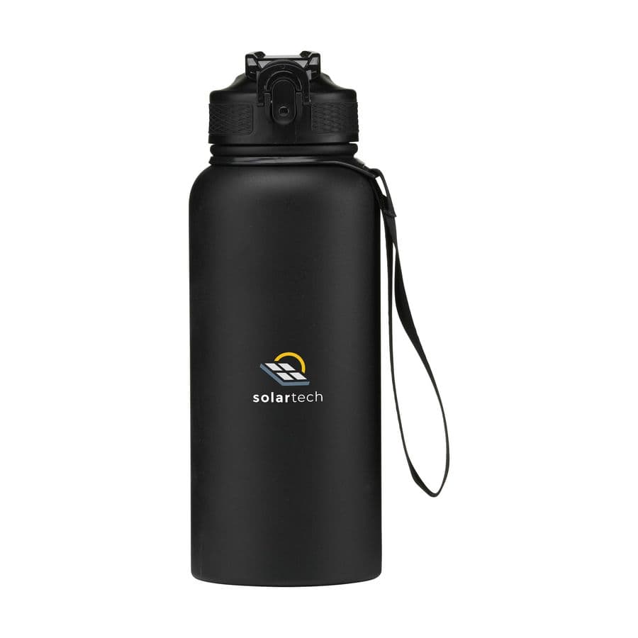 AquaSteel XL Wide RCS Recycled Water Bottle 900 ml Svart