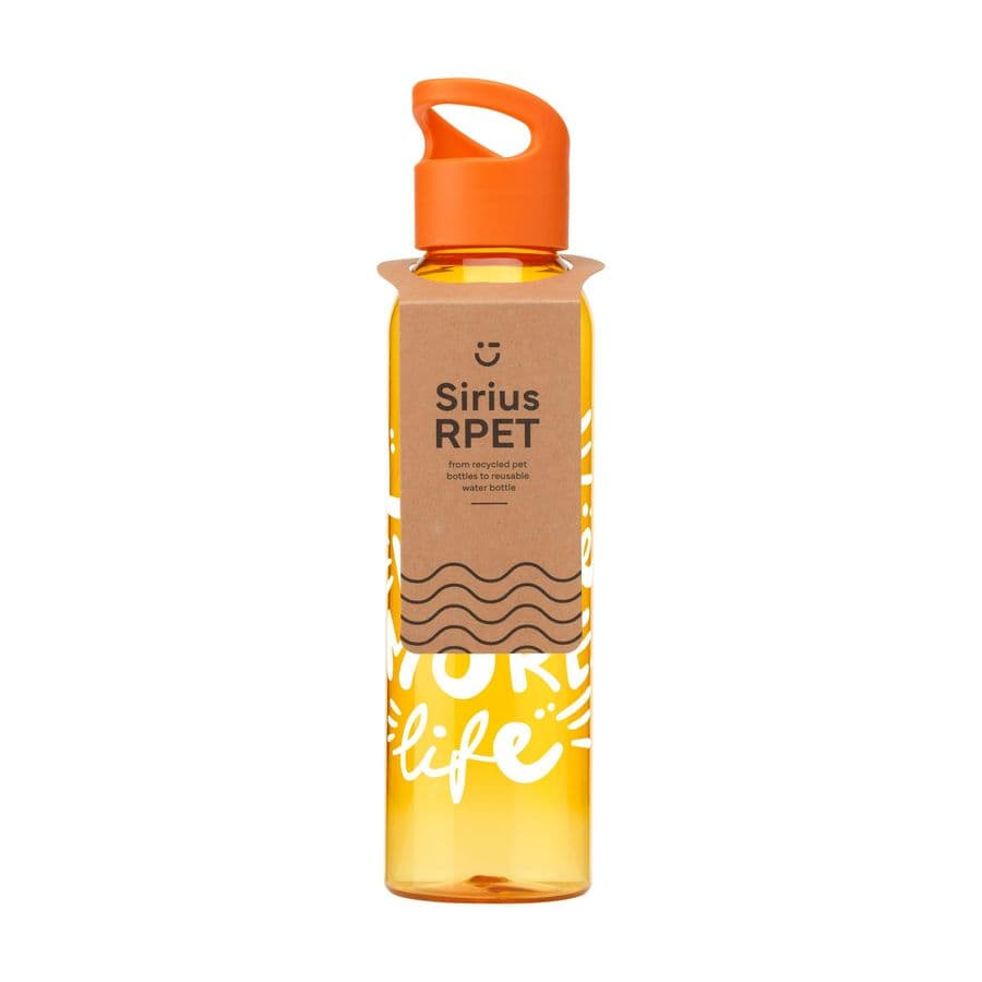 Sirius RCS RPET 650 ml drinking bottle Orange