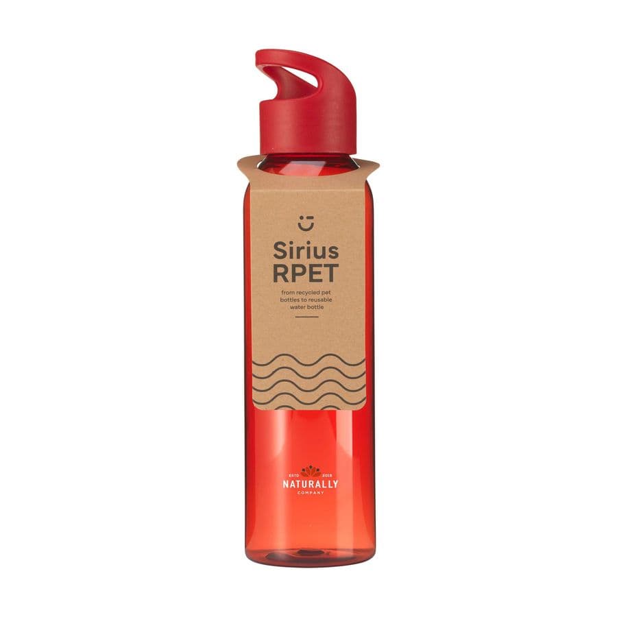 Sirius RCS RPET 650 ml drinking bottle Röd/röd