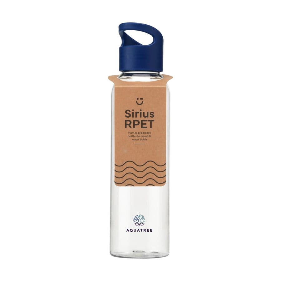 Sirius RCS RPET 650 ml drinking bottle Transparent blå