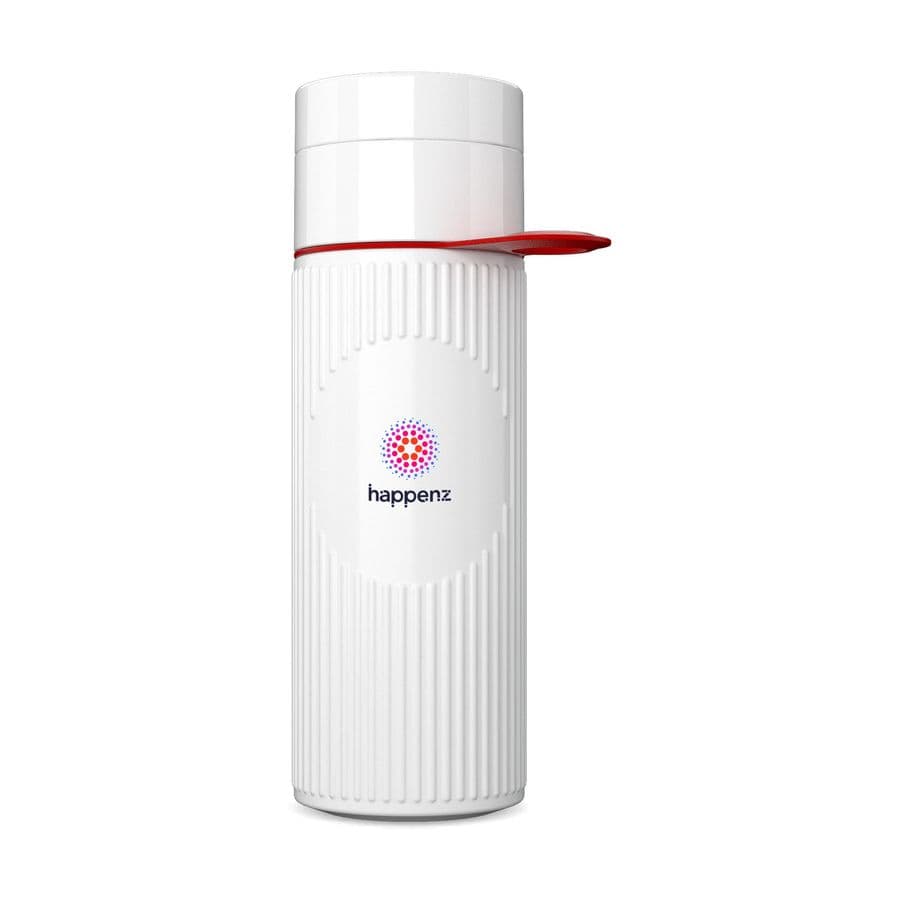 Join The Pipe Atlantis Ring Bottle White 500 ml Vit/röd