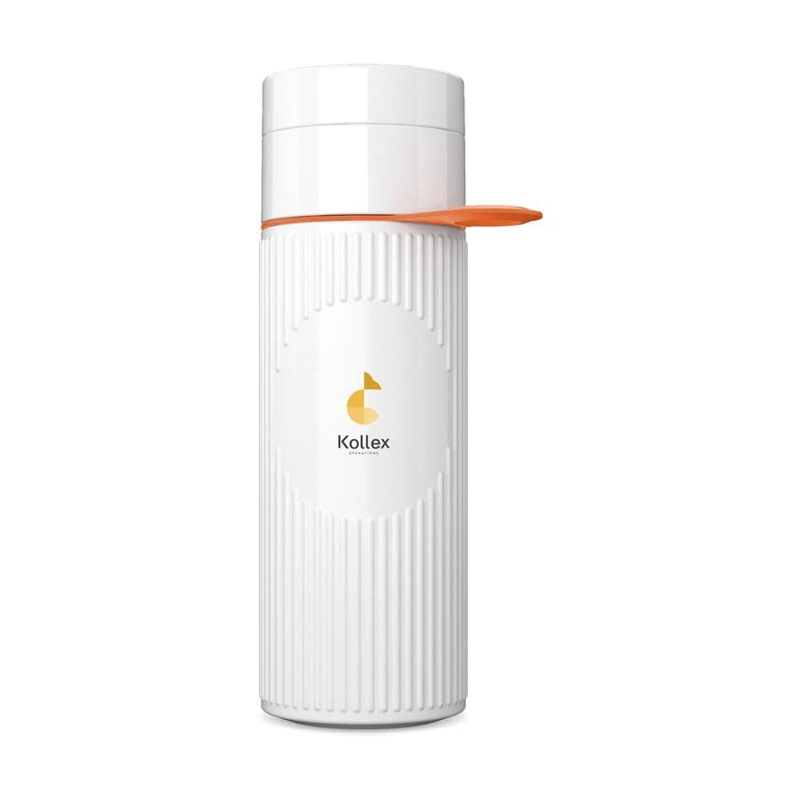 Join The Pipe Atlantis Ring Bottle White 500 ml Vit/orange