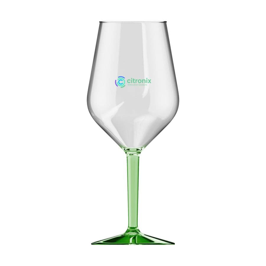HappyGlass Lady Abigail Trans Wine glass Tritan 470 ml Transparent grön