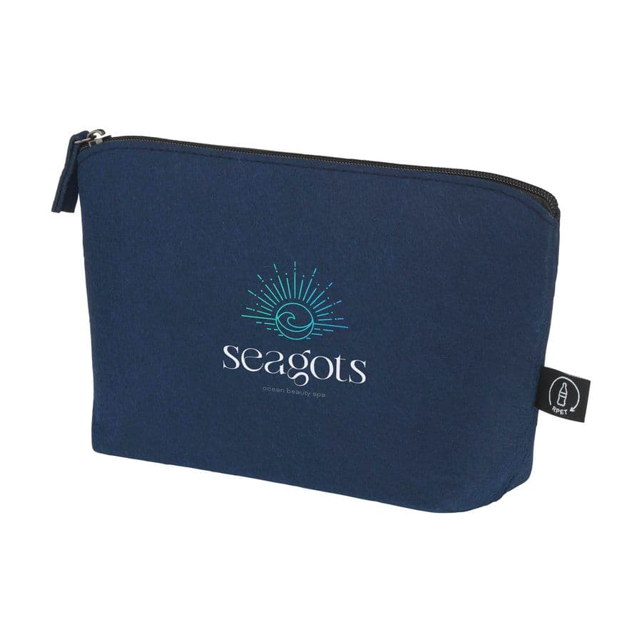 SmartBag GRS RPET Felt accessory bag Mörkblå