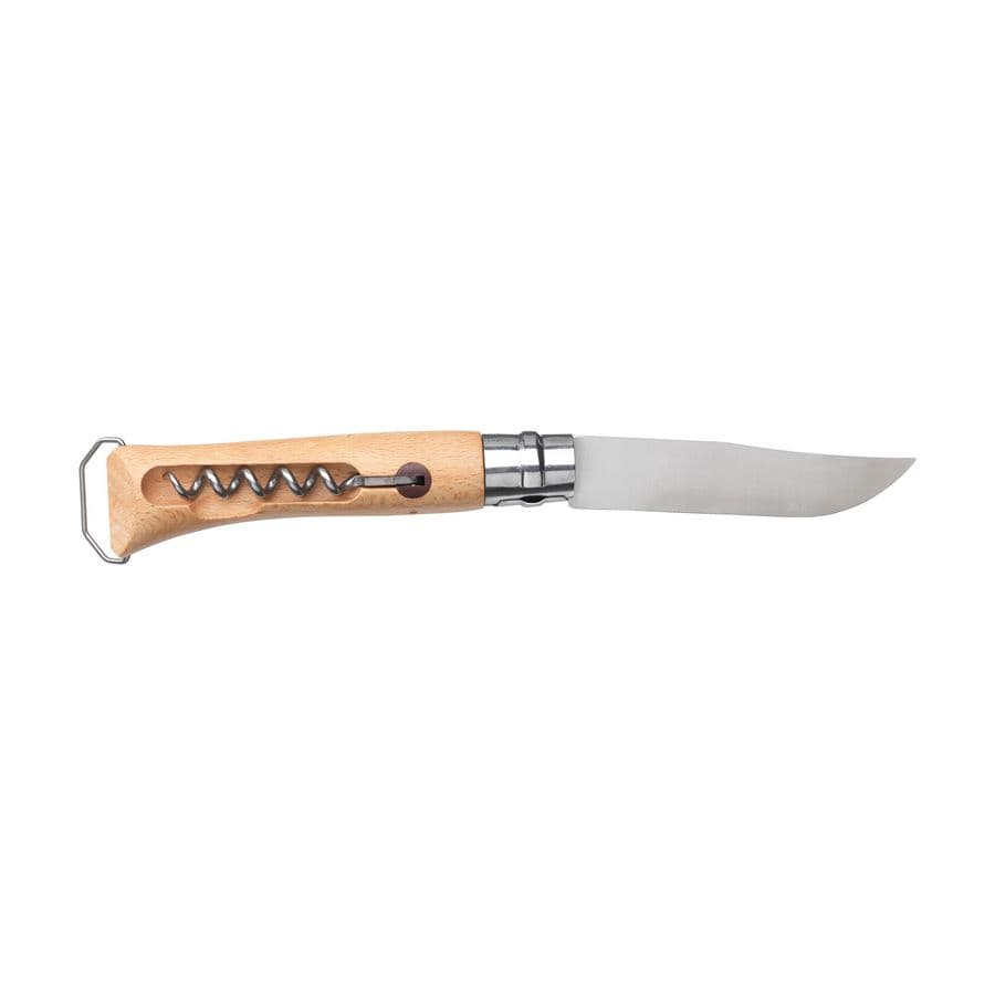 Opinel No 10 Corkscrew Bottle Opener in a sleeve