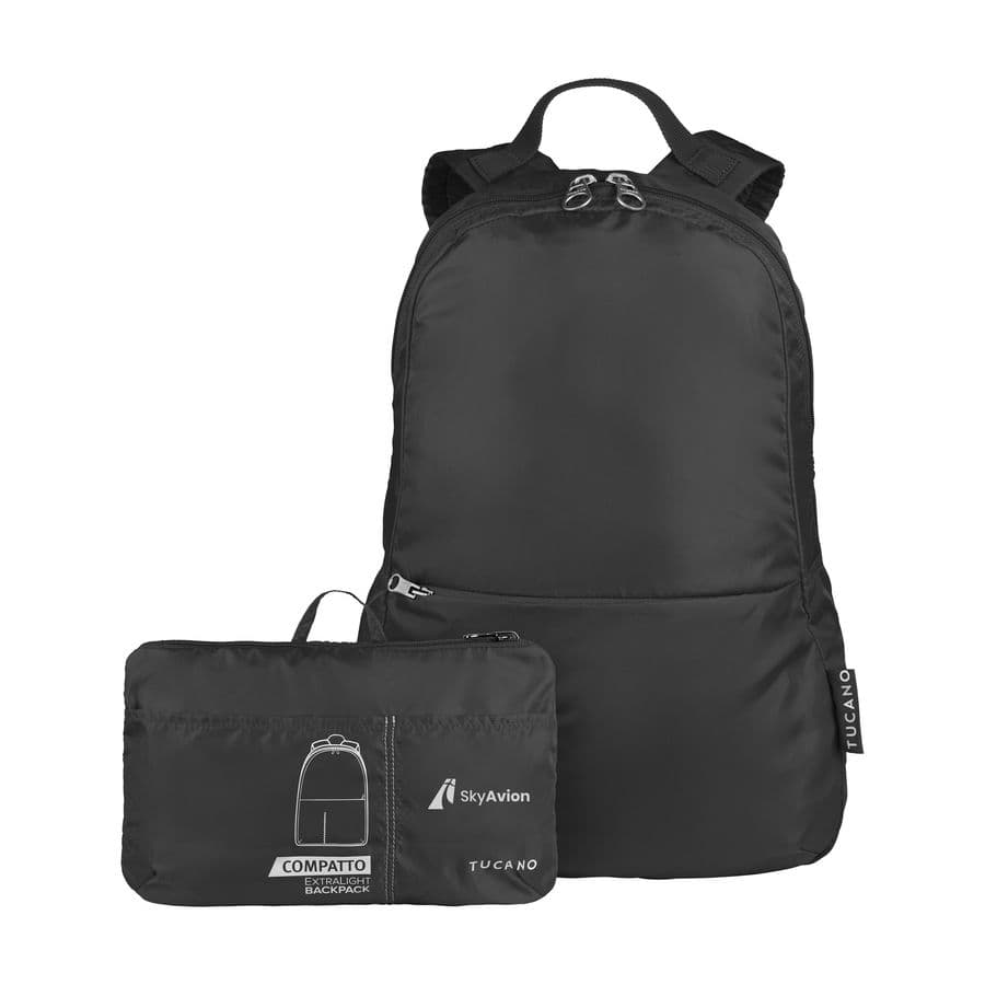 Tucano Compatto Eco Backpack foldable Svart