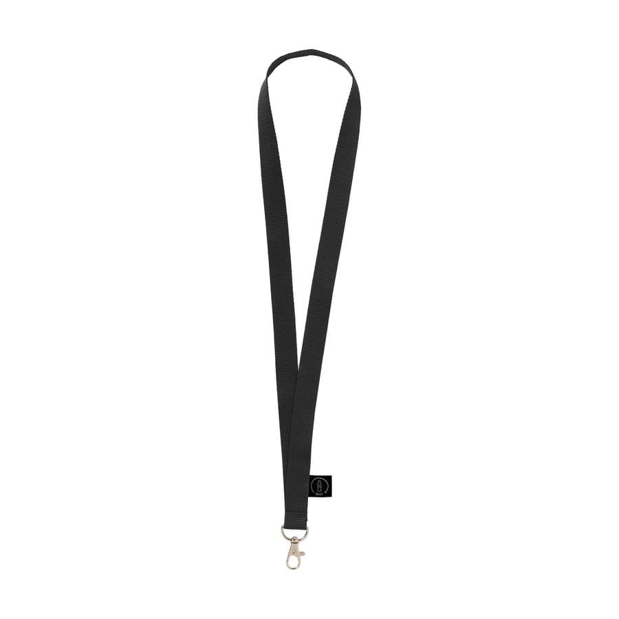 KeyCord Budget GRS RPET 2 cm Svart