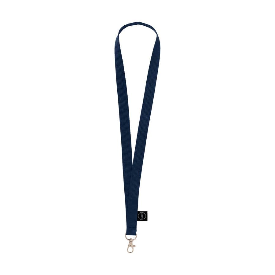 KeyCord Budget GRS RPET 2 cm Marinblå