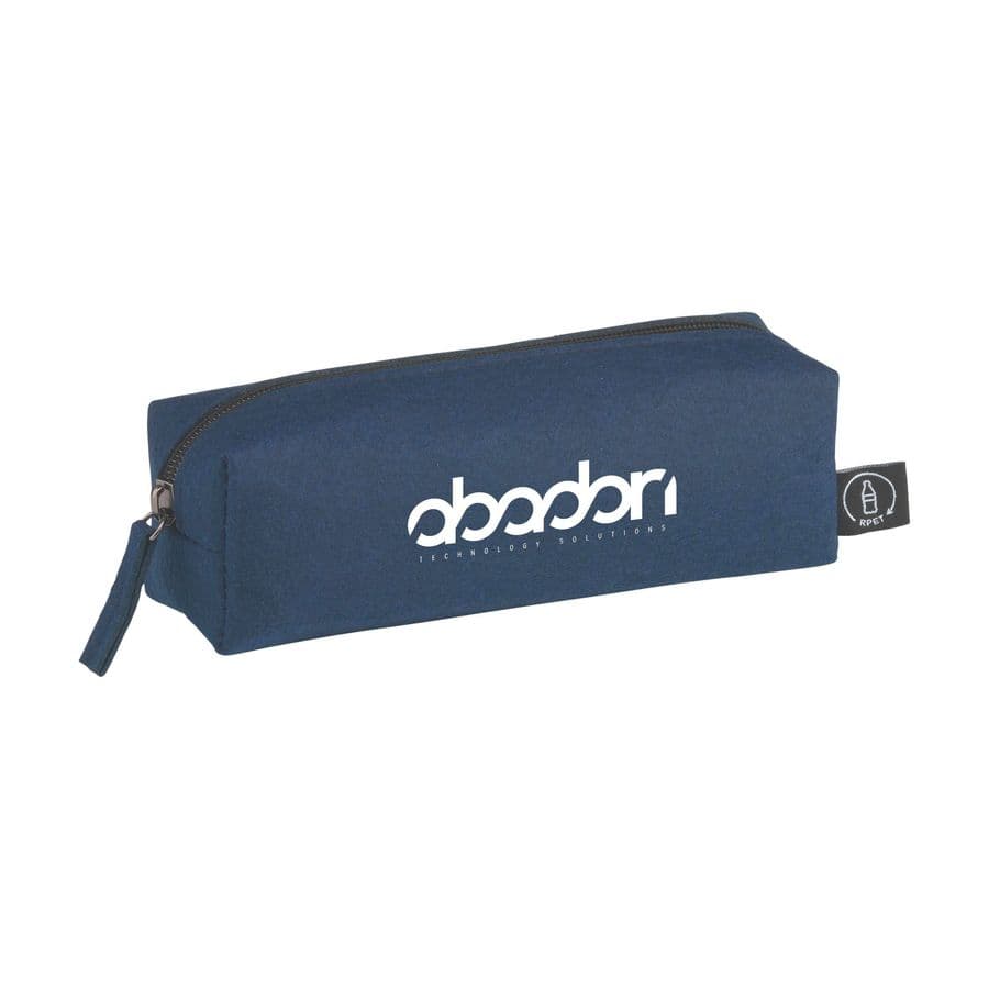 Pencil Case GRS RPET Felt Mörkblå