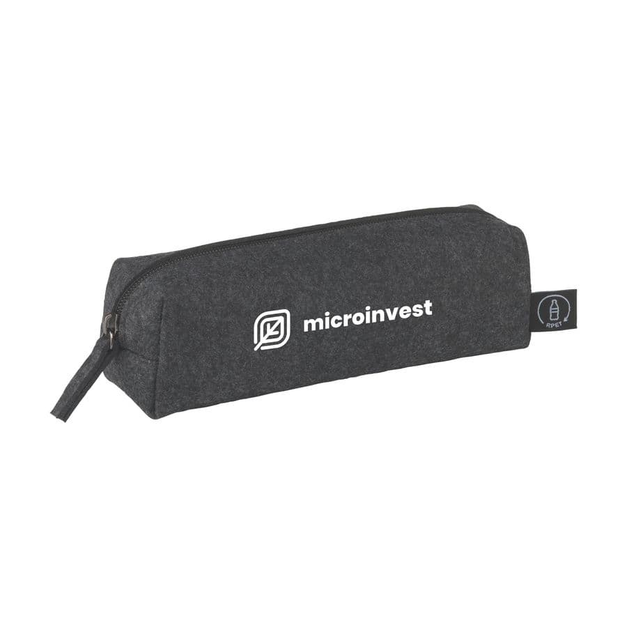 Pencil Case GRS RPET Felt Mörkgrå