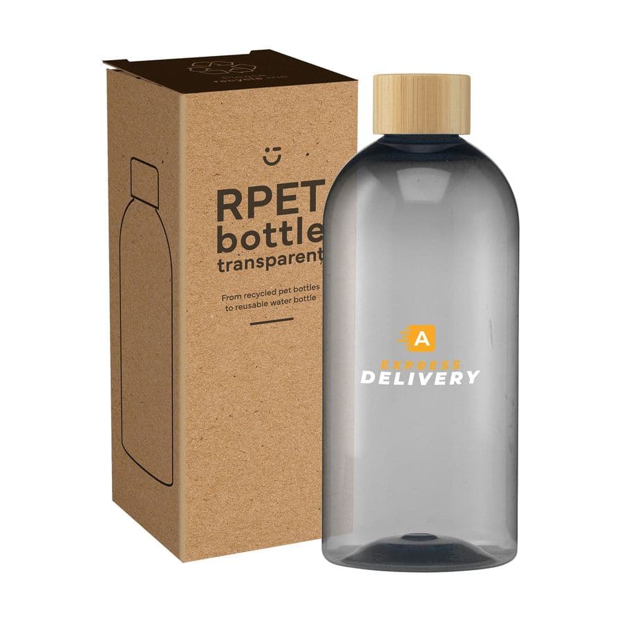 RPET Bottle 500 ml water bottle Svart