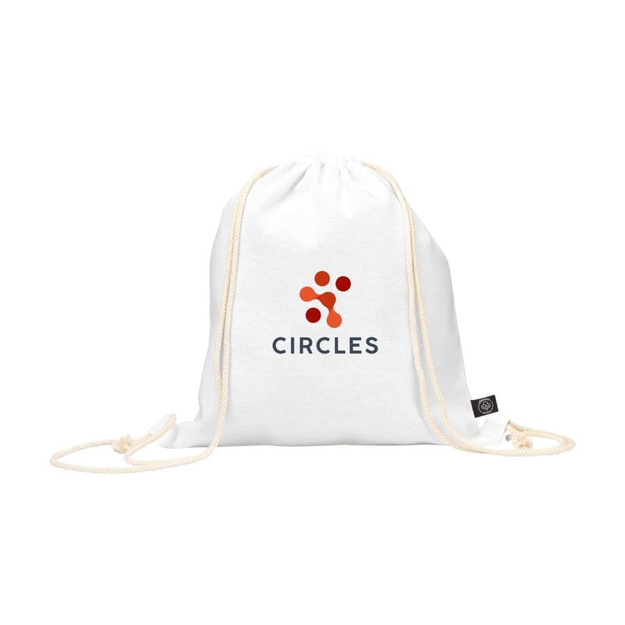 PromoColour GRS Recycled Cotton Backpack (150 g/m²) Vit