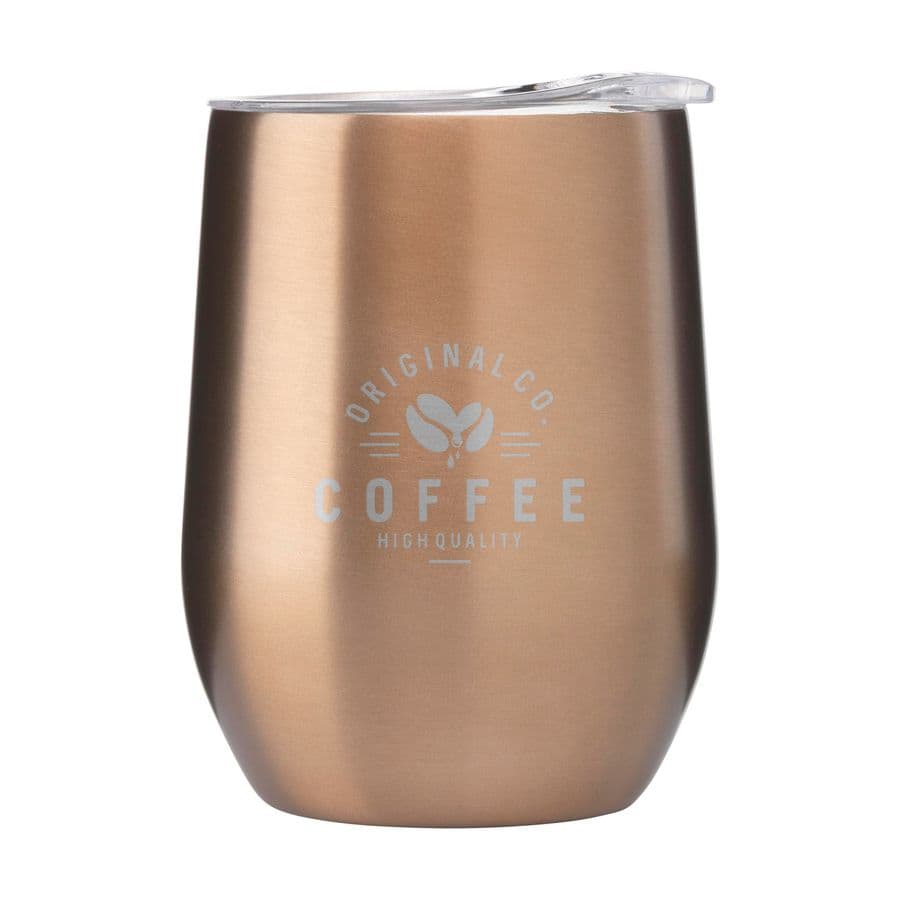 Huevo RCS Recycled Steel Cup 350 ml thermo cup Lätt koppar