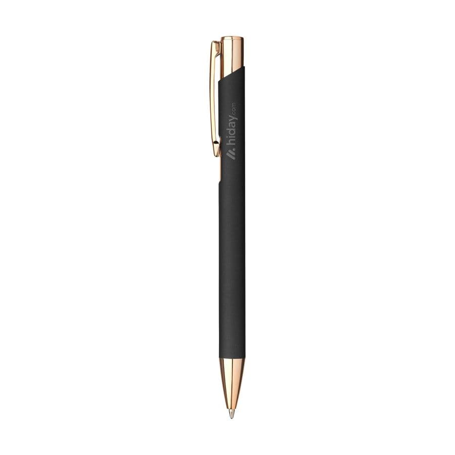 Ebony RCS Recycled Alu Soft Rose Gold pen Svart