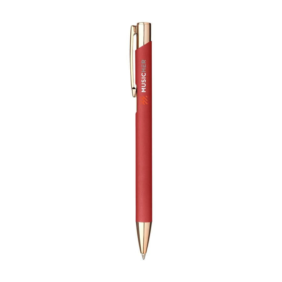 Ebony RCS Recycled Alu Soft Rose Gold pen Röd