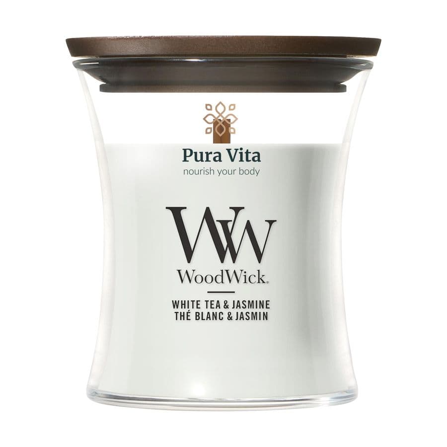 WoodWick White Tea & Jasmine Mini Candle