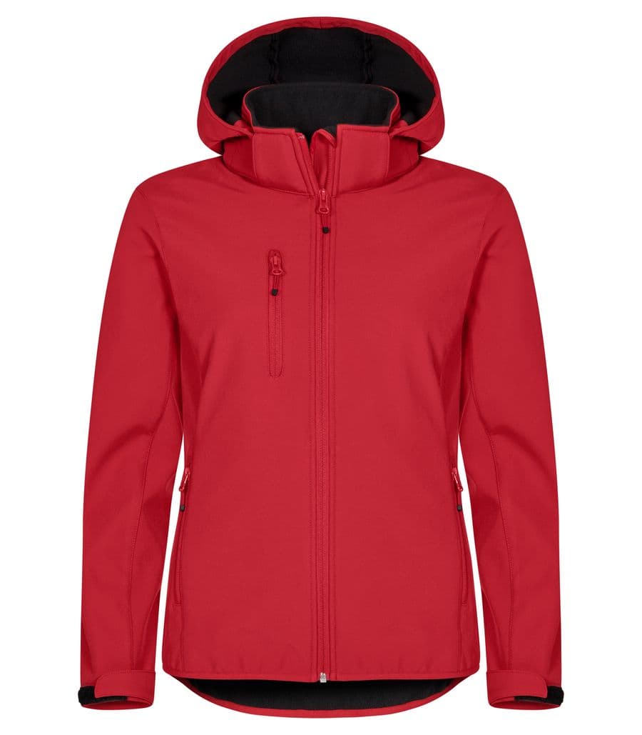 Classic Softshell Hoody Women Röd