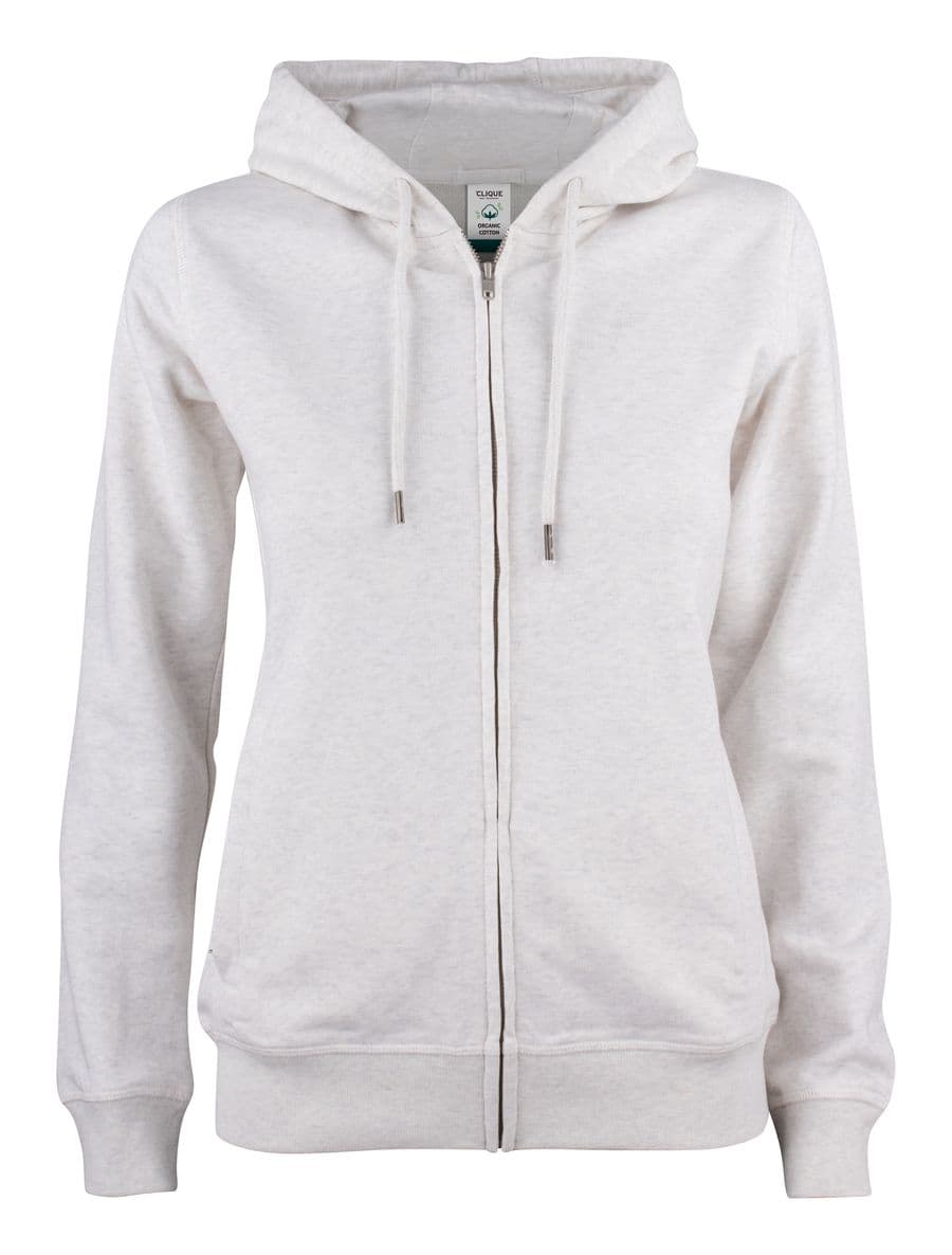 Premium OC Hoody Full Zip Women Naturmelerad