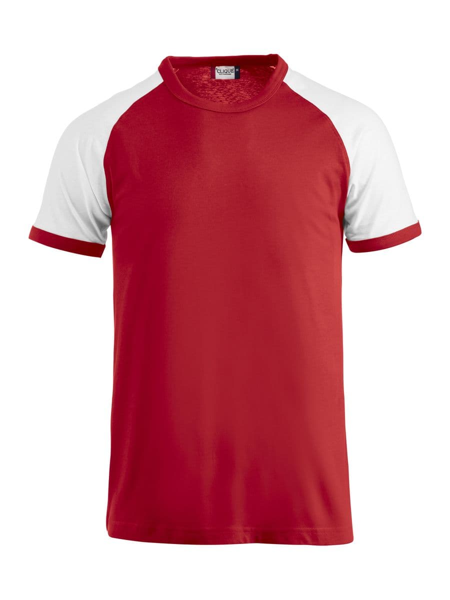 Raglan-T Röd/vit