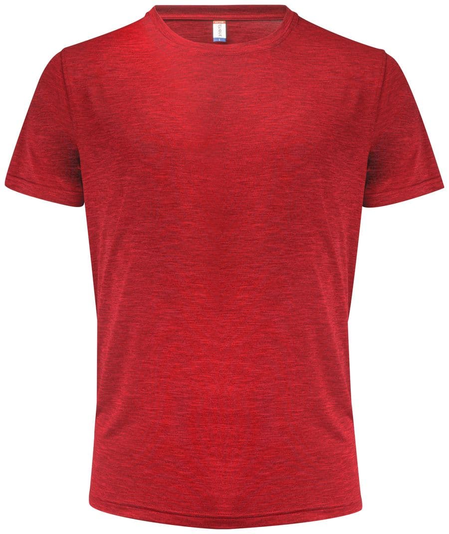 Basic Active Tee Melange Röd